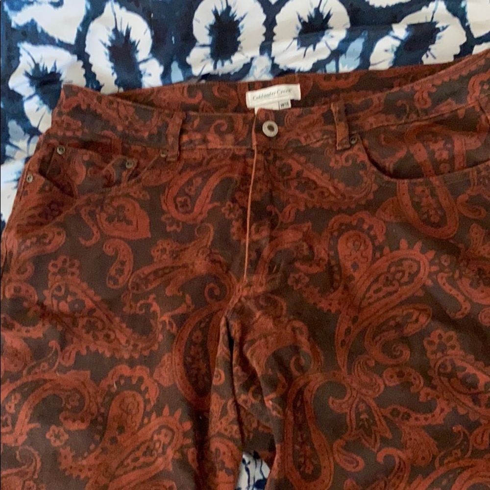 Coldwater Creek Paisley Comfy Stretch Jeans 18W